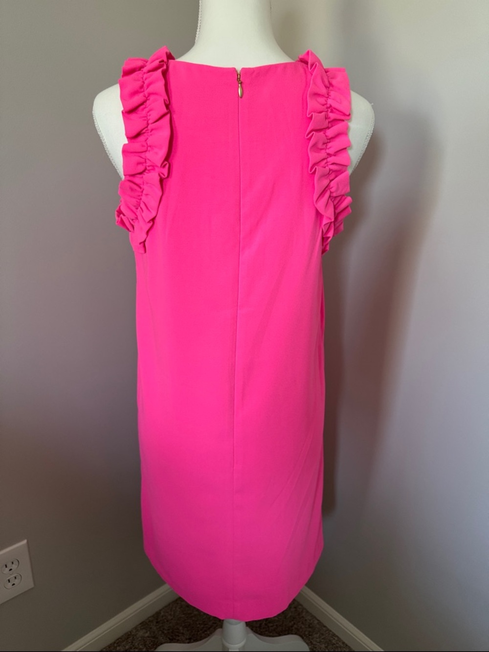 Lilly Pulitzer Kailee Ruffle Shift Dress in Roxie Pink - Picture 2 of 2